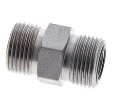 UN 13/16''-16 Acero zincado Doble Racor ORFS 630 Bar - Hidráulico