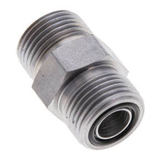 UN 13/16''-16 Acero zincado Doble Racor ORFS 630 Bar - Hidráulico