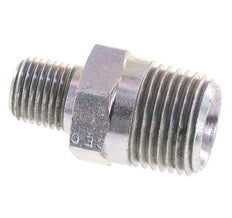 1/4'' NPT x 1/2'' NPT Acero Cincado Espiga Doble 210 Bar - Hidráulico