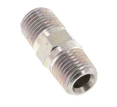 1/4'' NPT Zinc plated Steel Double Nipple 275 Bar - Hydraulic [2 Pieces]