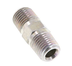 1/4'' NPT Zinc plated Steel Double Nipple 275 Bar - Hydraulic [2 Pieces]