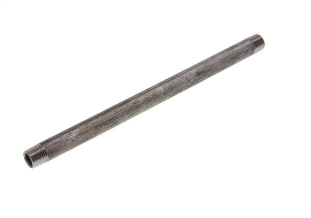 R 1/4'' Zinc plated Steel Double Pipe Nipple 50 Bar DIN 2982 - 200mm [2 Pieces]