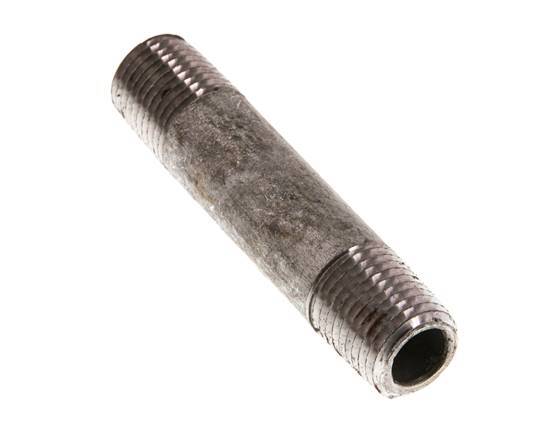 R 1/4'' Zinc plated Steel Double Pipe Nipple 50 Bar DIN 2982 - 60mm [2 Pieces]