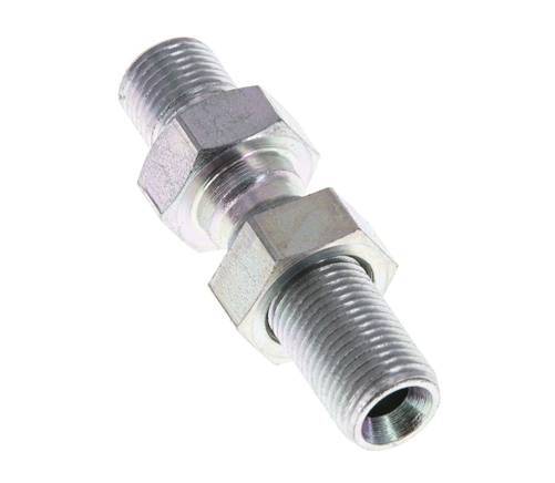G 1/8'' Pasamuros de acero galvanizado Doble boquilla 475 Barra - Hidráulica