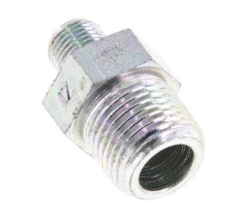 1/8'' NPT x 3/8'' NPT Espiga doble de acero zincado 210 Bar - Hidráulico