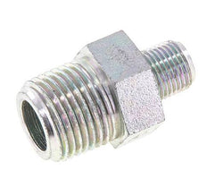 1/8'' NPT x 3/8'' NPT Espiga doble de acero zincado 210 Bar - Hidráulico