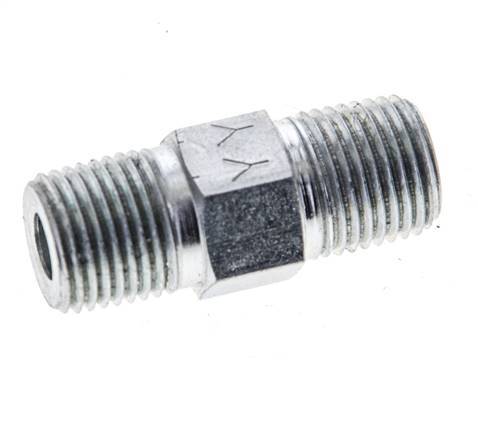 1/8'' NPT Barra de acero galvanizado de doble espiga 345 - Hidráulica [2 piezas]