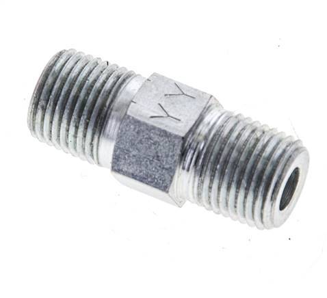 1/8'' NPT Barra de acero galvanizado de doble espiga 345 - Hidráulica [2 piezas]