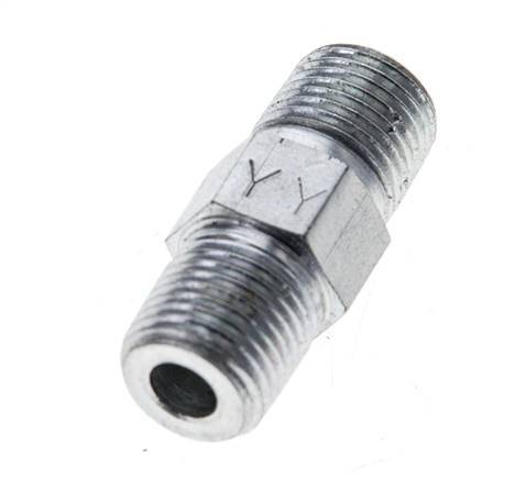 1/8'' NPT Barra de acero galvanizado de doble espiga 345 - Hidráulica [2 piezas]