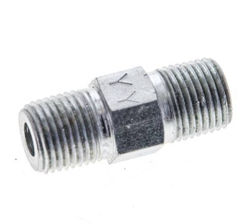 1/8'' NPT Barra de acero galvanizado de doble espiga 345 - Hidráulica [2 piezas]