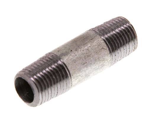 R 1/8'' Zinc plated Steel Double Pipe Nipple 50 Bar DIN 2982 - 30mm