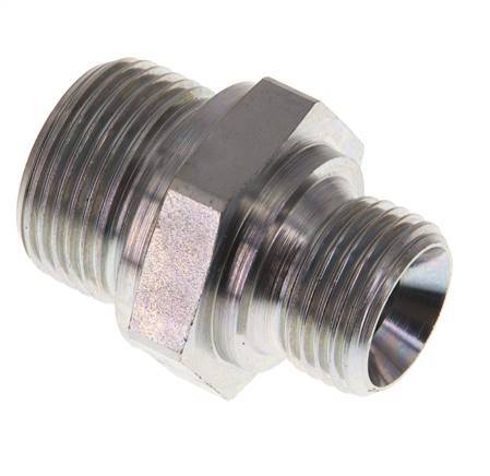 G 3/4'' x G 1/2'' Acero cincado Espiga doble 400 Bar - Hidráulico