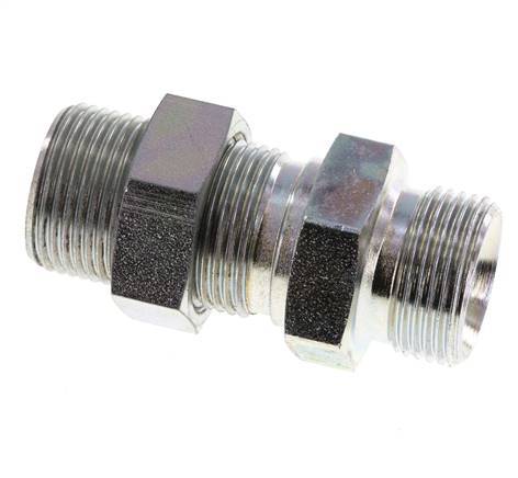 G 3/4'' Pasamuros de acero galvanizado Doble boquilla 325 Bar - Hidráulico