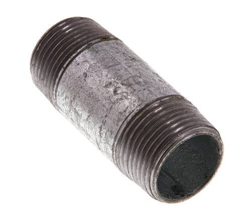 R 3/4'' Zinc plated Steel Double Pipe Nipple 50 Bar DIN 2982 - 60mm [10 Pieces]