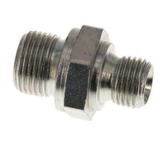 G 3/8'' x G 1/4'' Zinc plated Steel Double Nipple 400 Bar - Hydraulic [2 Pieces]