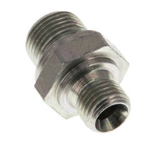 G 3/8'' x G 1/4'' Acero zincado Espiga Doble 400 Bar - Hidráulica [2 Piezas]