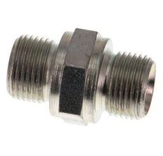 G 3/8'' Zinc plated Steel Double Nipple 400 Bar - Hydraulic [2 Pieces]