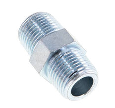 3/8'' NPT Zinc plated Steel Double Nipple 210 Bar - Hydraulic [2 Pieces]