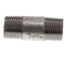 R 3/8'' Zinc plated Steel Double Pipe Nipple 50 Bar DIN 2982 - 40mm [5 Pieces]