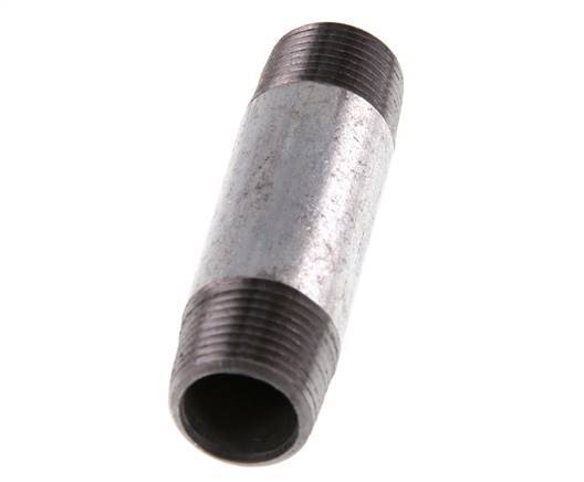 R 3/8'' Zinc plated Steel Double Pipe Nipple 50 Bar DIN 2982 - 60mm [2 Pieces]