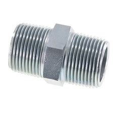 1'' NPT Zinc plated Steel Double Nipple 140 Bar - Hydraulic