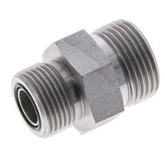 UN 1-3/16''-12 x UNS 1''-14 Espiga doble de acero galvanizado ORFS 400 Bar - Hidráulico