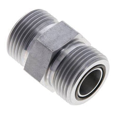 UN 1-3/16''-12 Acero zincado Espiga doble ORFS 400 Bar - Hidráulico