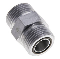 UN 1-3/16''-12 Acero zincado Espiga doble ORFS 400 Bar - Hidráulico