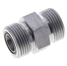 UN 1-3/16''-12 Acero zincado Espiga doble ORFS 400 Bar - Hidráulico