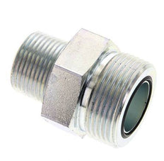 UN 1-7/16''-12 x 3/4'' NPT Acero zincado Espiga doble ORFS 400 Bar - Hidráulico