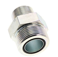 UN 1-7/16''-12 x 3/4'' NPT Acero zincado Espiga doble ORFS 400 Bar - Hidráulico