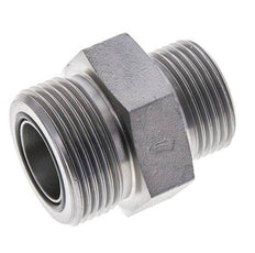 UN 1-7/16''-12 x UN 1-3/16''-12 Espiga doble de acero galvanizado ORFS 400 Bar - Hidráulico