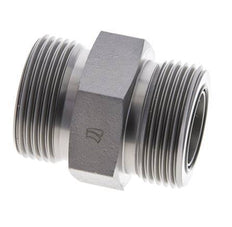 UN 1-7/16''-12 Acero zincado Doble Racor ORFS 400 Bar - Hidráulico