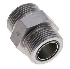 UN 1-7/16''-12 Acero zincado Doble Racor ORFS 400 Bar - Hidráulico