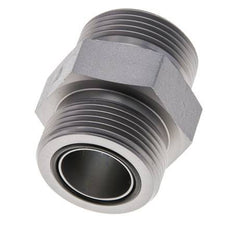 UN 1-7/16''-12 Acero zincado Doble Racor ORFS 400 Bar - Hidráulico