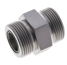 UN 1-7/16''-12 Acero zincado Doble Racor ORFS 400 Bar - Hidráulico