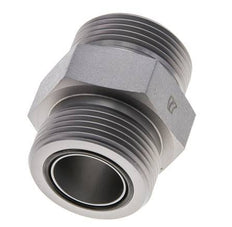 UN 1-7/16''-12 Acero zincado Doble Racor ORFS 400 Bar - Hidráulico