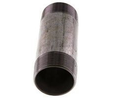 R 1 1/2'' Zinc plated Steel Double Pipe Nipple 50 Bar DIN 2982 - 120mm [2 Pieces]