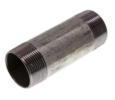 R 1 1/2'' Zinc plated Steel Double Pipe Nipple 50 Bar DIN 2982 - 120mm [2 Pieces]