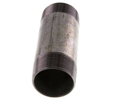 R 1 1/2'' Zinc plated Steel Double Pipe Nipple 50 Bar DIN 2982 - 120mm [2 Pieces]