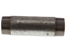 R 1 1/2'' Zinc plated Steel Double Pipe Nipple 50 Bar DIN 2982 - 150mm [2 Pieces]