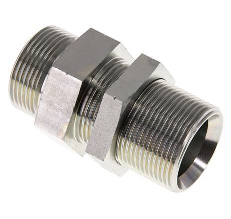 G 1 1/4'' Pasamuros de acero galvanizado Doble boquilla 190 Bar - Hidráulico