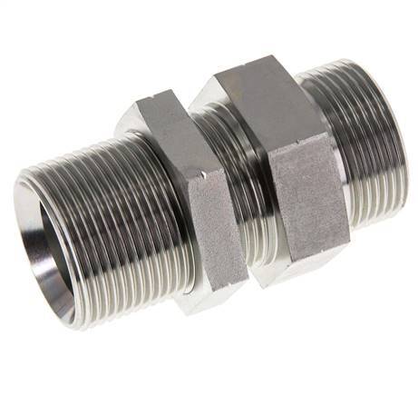 G 1 1/4'' Pasamuros de acero galvanizado Doble boquilla 190 Bar - Hidráulico