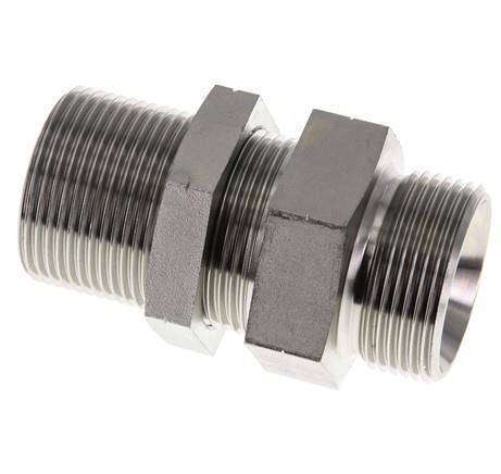 G 1 1/4'' Pasamuros de acero galvanizado Doble boquilla 190 Bar - Hidráulico