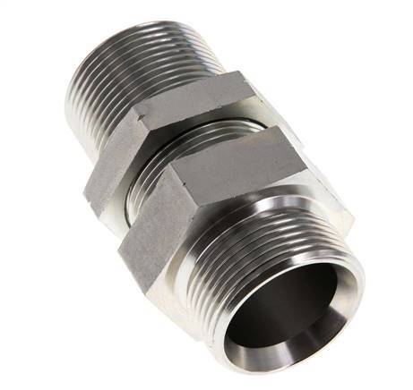 G 1 1/4'' Pasamuros de acero galvanizado Doble boquilla 190 Bar - Hidráulico