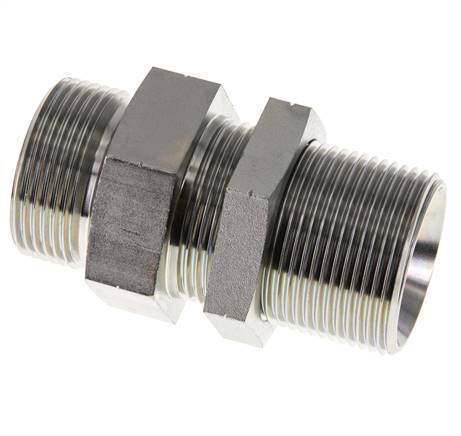 G 1 1/4'' Pasamuros de acero galvanizado Doble boquilla 190 Bar - Hidráulico