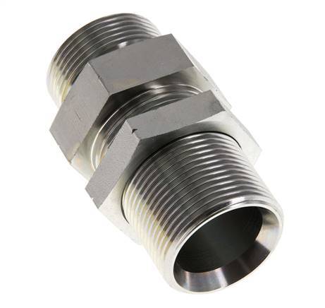 G 1 1/4'' Pasamuros de acero galvanizado Doble boquilla 190 Bar - Hidráulico