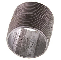 R 1 1/4'' Zinc plated Steel Double Pipe Nipple 50 Bar DIN 2982 - 40mm [2 Pieces]