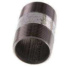 R 1 1/4'' Zinc plated Steel Double Pipe Nipple 50 Bar DIN 2982 - 60mm [5 Pieces]