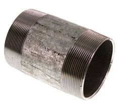 R 3'' Zinc plated Steel Double Pipe Nipple 50 Bar DIN 2982 - 120mm